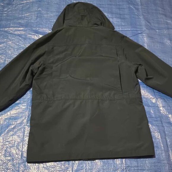 Eddie Bauer Parka Outdoor Jacket Nylon Blue Windbreaker Rainproof Small - Picture 2 of 10